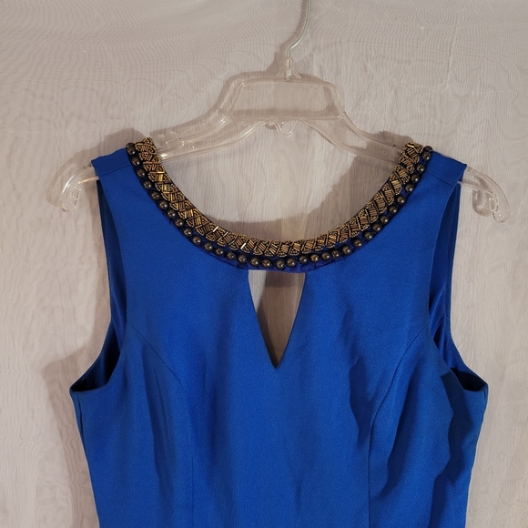 blue mid length dress - Picture 5 of 8